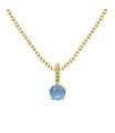 March Birthstone Silver Necklace SPE-5701